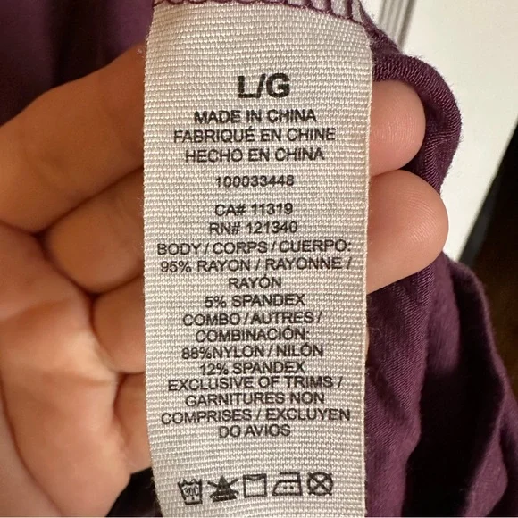 Plum Ruched and Mesh Dress - Picture 4 of 5